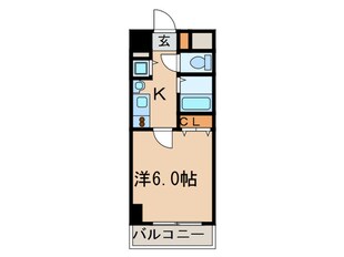 ﾌﾟﾚｻﾝｽ泉ｼﾃｨｱ-ｸ（403）の物件間取画像